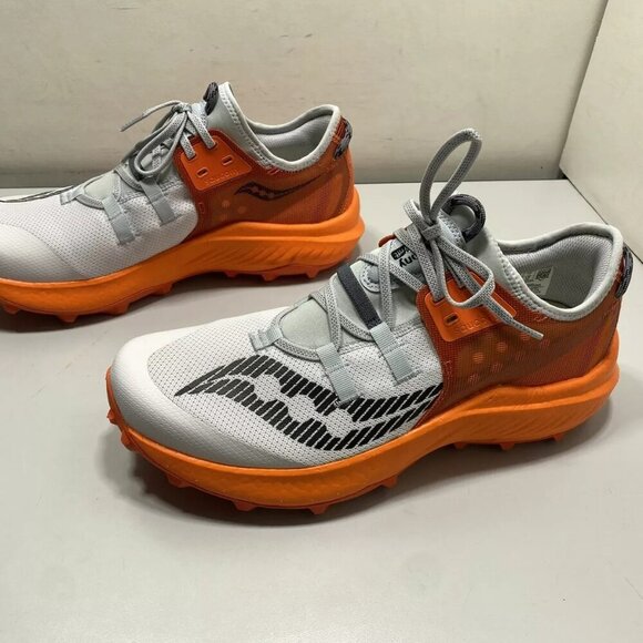 NEW SAUCONY Mens Endorphin Rift Sneakers Size 12 Fog/Pepper - Picture 2 of 6